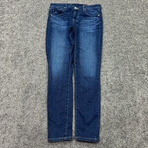 AG Adriano Goldschmied Jeans Womens 28R Blue The Legging Ankle Super Skinny City